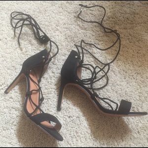 H&M Black Suede Heels
